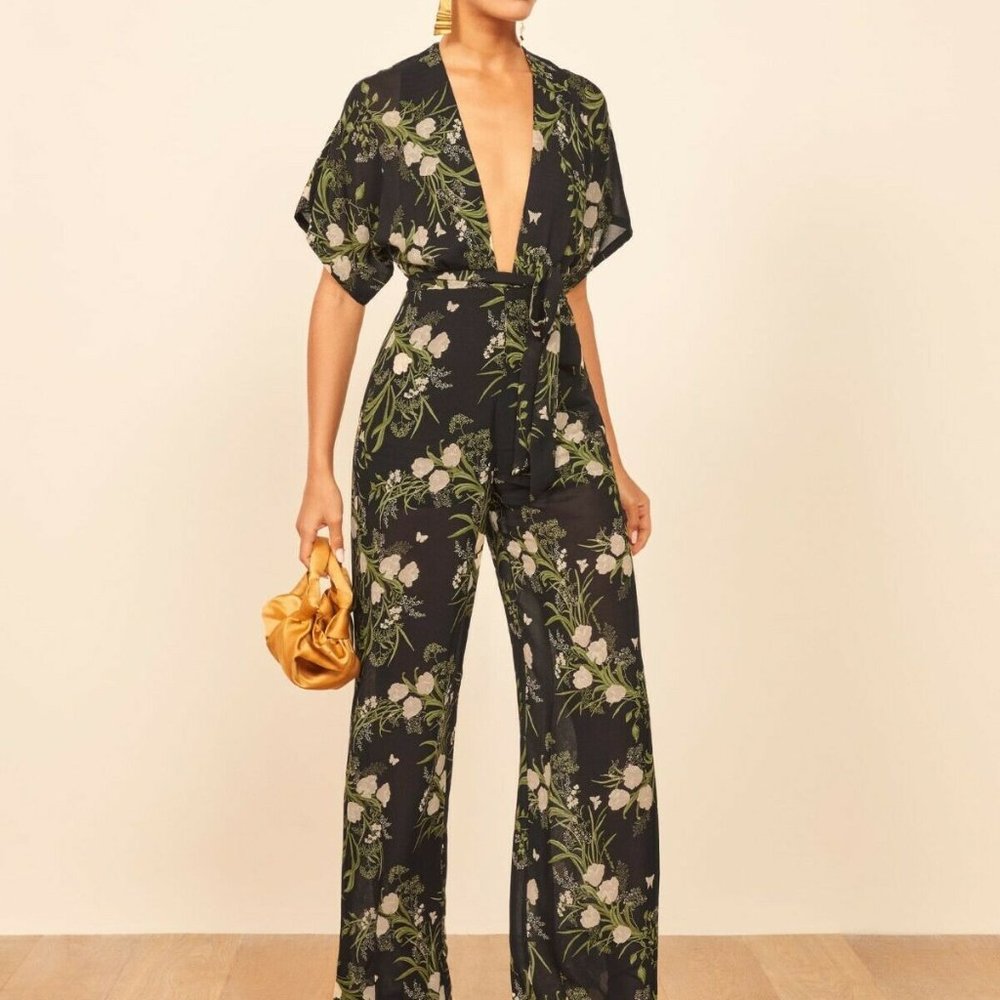 Reformation Petite Lemongrass Jumpsuit